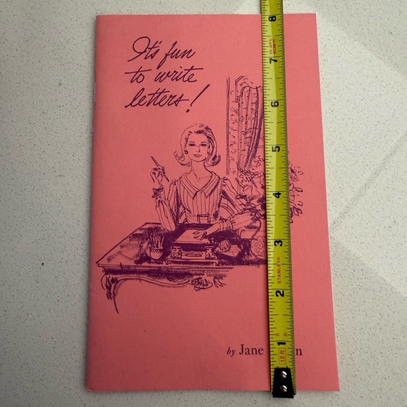 Vintage Collectible Booklet It's Fun to Write Letters Jane Eaton Pink 1973 - Picture 16 of 16